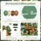 140 pcs Jungle Safari Balloon Garland Kit, Sage Green Brown Safari Wild One Balloon Arch with Animal Print Balloons Palm Leaves for Party Decorations